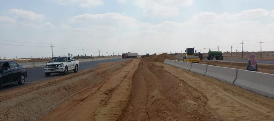 أعمال الحفر للوصول للمناسيب التصميمية